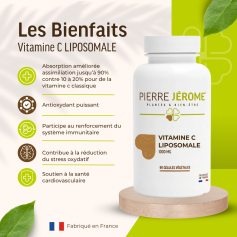 Vitamine C liposomale 1000 mg : 90 gélules végétales